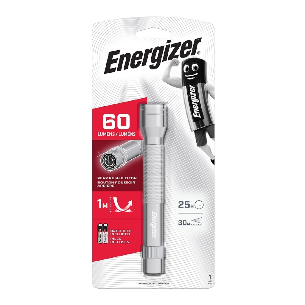 ENERGIZER ZAKLAMP METAL LED 2XAA