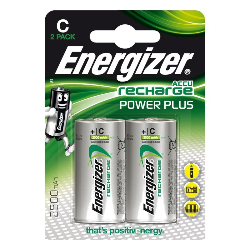[621761] ENERGIZER BATTERIJEN OPLAADBAAR C HR14 2st 2500mAh