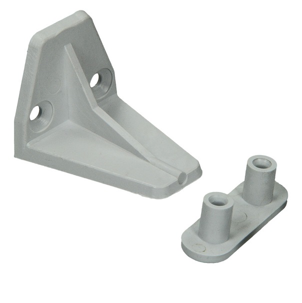 [S-3313] Stoothaakset voor Rolluik Wit 2st