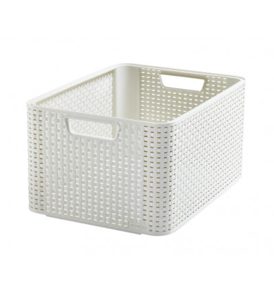 CURVER STYLE MANDJE L 30L VINTAGE WIT