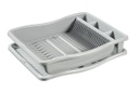 CURVER AFDRUIPREK L EN PLATEAU LICHT GRIJS 48X38XH11