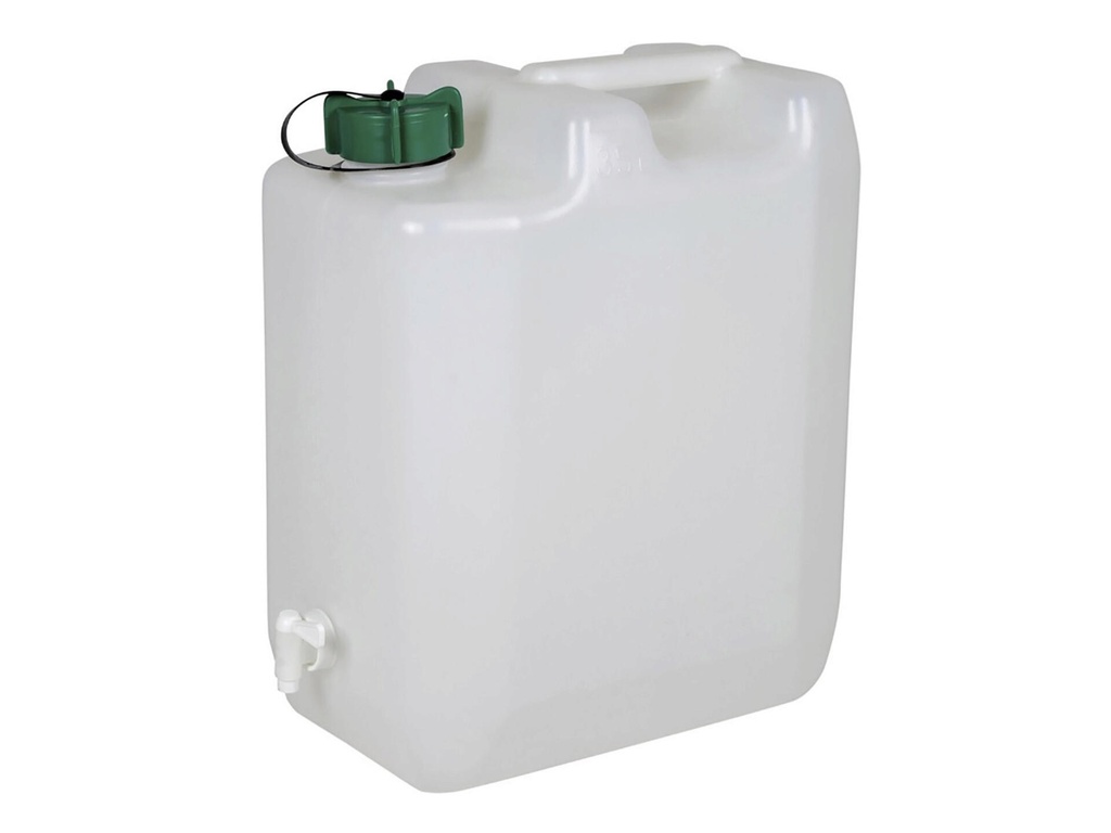 JERRICAN 35L "VOEDING"+KRAAN WIT