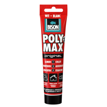 BISON POLYMAX MONTAGE-EN AFDICHTINGSKIT ORIGINAL WIT 165G