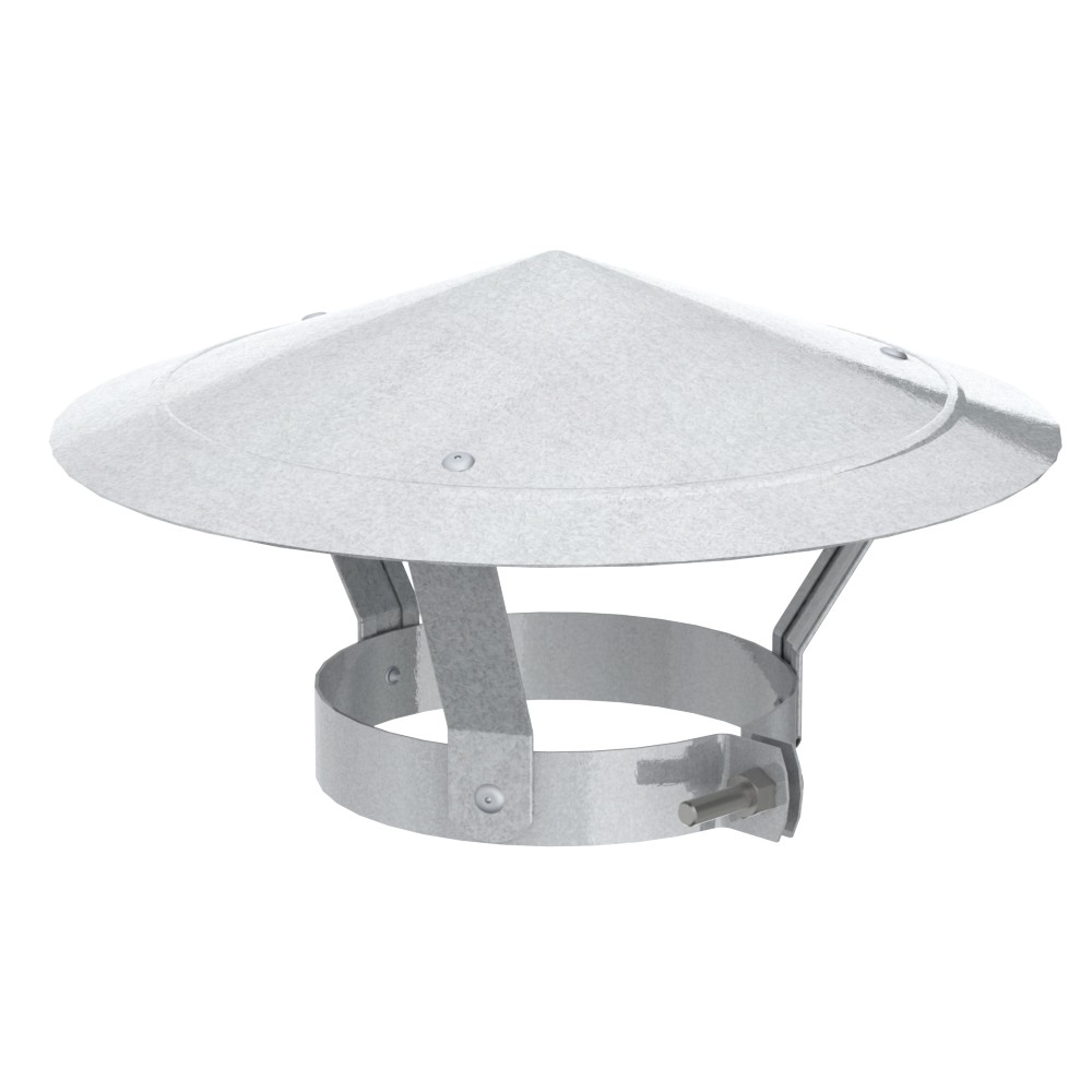 GALVA STOOFBUIS KAP Ø200MM
