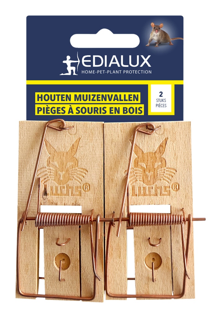 Edialux Houten Muizenval 2st
