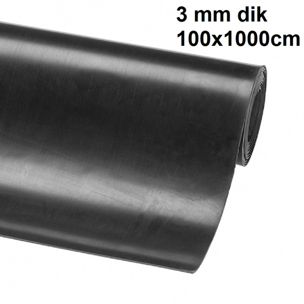 Rubbermat Vlak 3mm 1,4m Breed per Meter