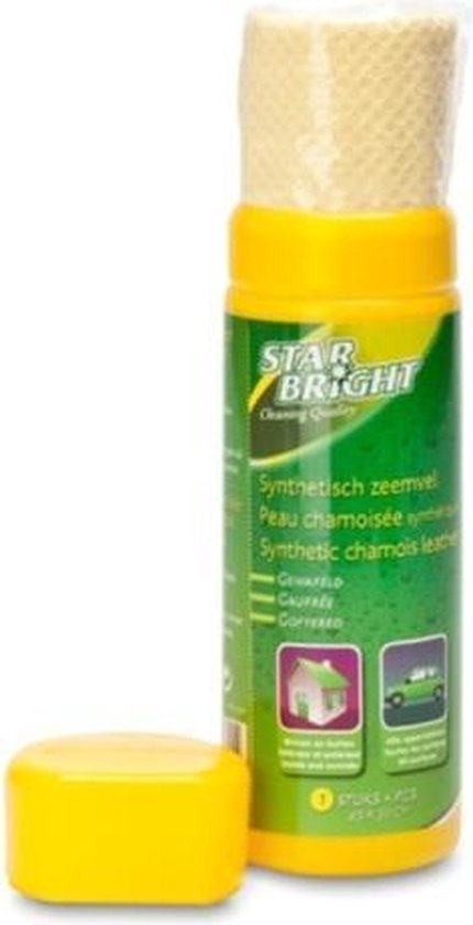 STARBRIGHT PVA ZEEMVEL 43X32CM GEEL GEWAFELD