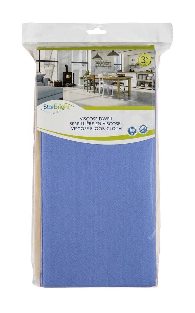 STARBRIGHT VISCOSE DWEIL 50X70CM 200G/m² 3ST