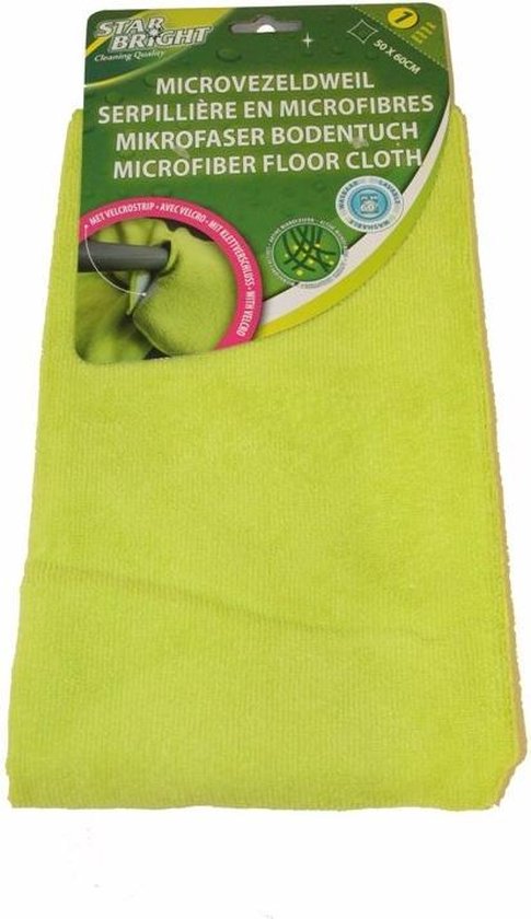 STARBRIGHT MICROVEZEL DWEIL 50X60CM 280GR/M² MET VELCRO GROEN
