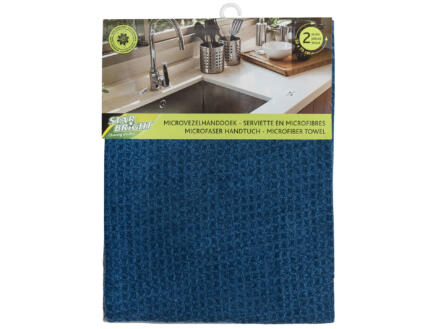 STARBRIGHT MICROVEZEL KEUKENHANDDOEK 50X70CM 300GR/M² 2ST