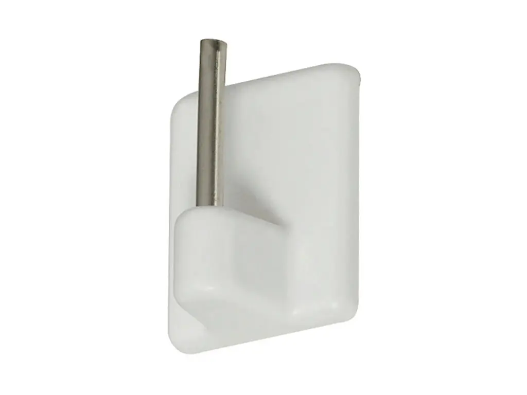 My Deco Bistro Zelfklevende Muursteun Gordijnroede 17x24 mm Wit 4 stuks