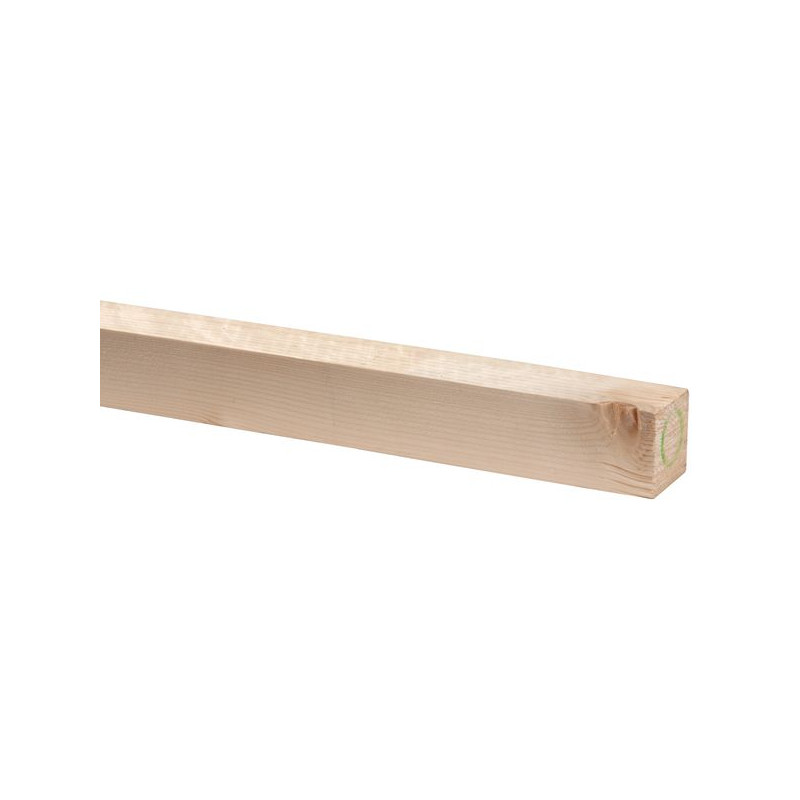 Ruwe Lat Vuren 46X46mm 3.00m