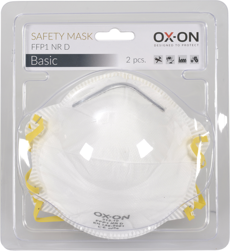 [431.001.000.000] OX-ON STOFMASKER FFP-1 2ST