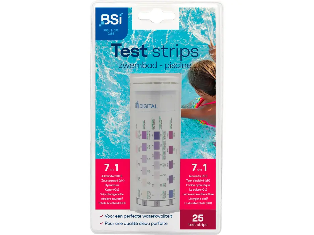 BSI 7 in 1 Test Strips Vijver/Zwembad 25 stuks