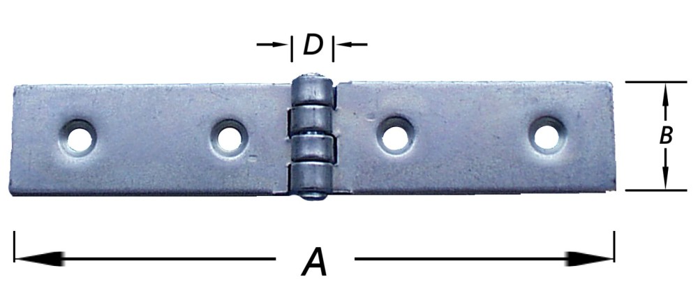Lintscharnieren, Verzinkt 20X80 2st