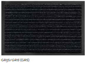 [LINEA 60/80GRS] Ledent Mat LINEA Polypropyleen 60x80cm Grijs