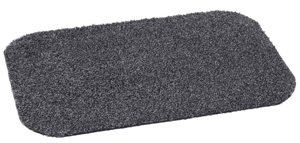 Ledent Mat Katoen Vuilvreter 75x120cm Donkergrijs