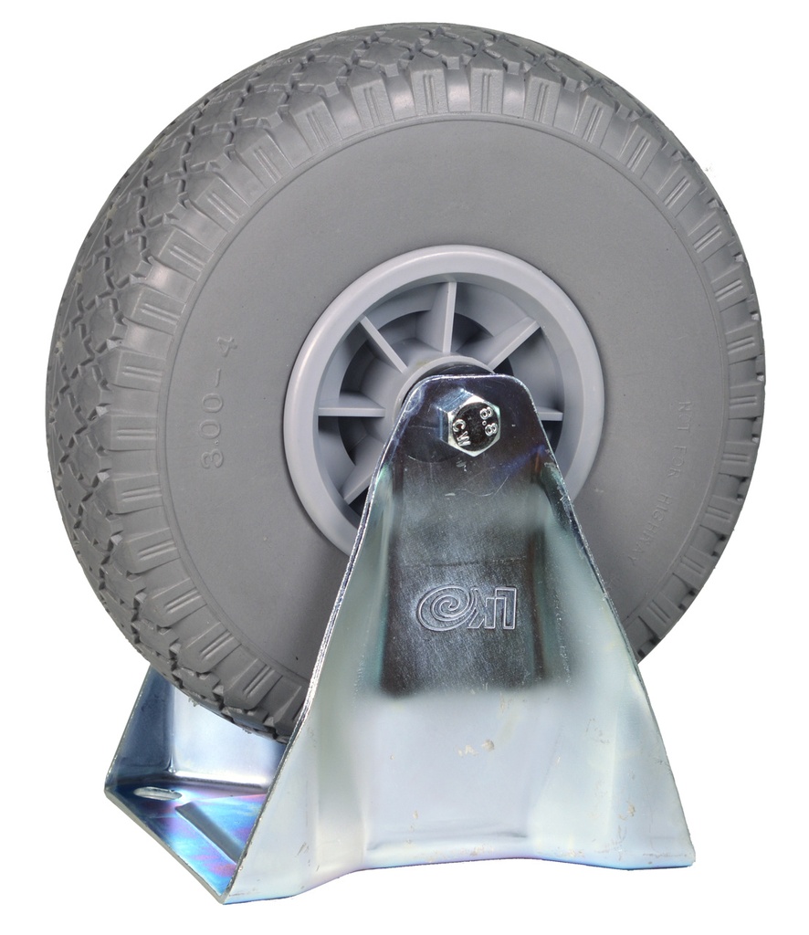 Bokwiel Pro met grijze foamband en kunststof velg 300x4