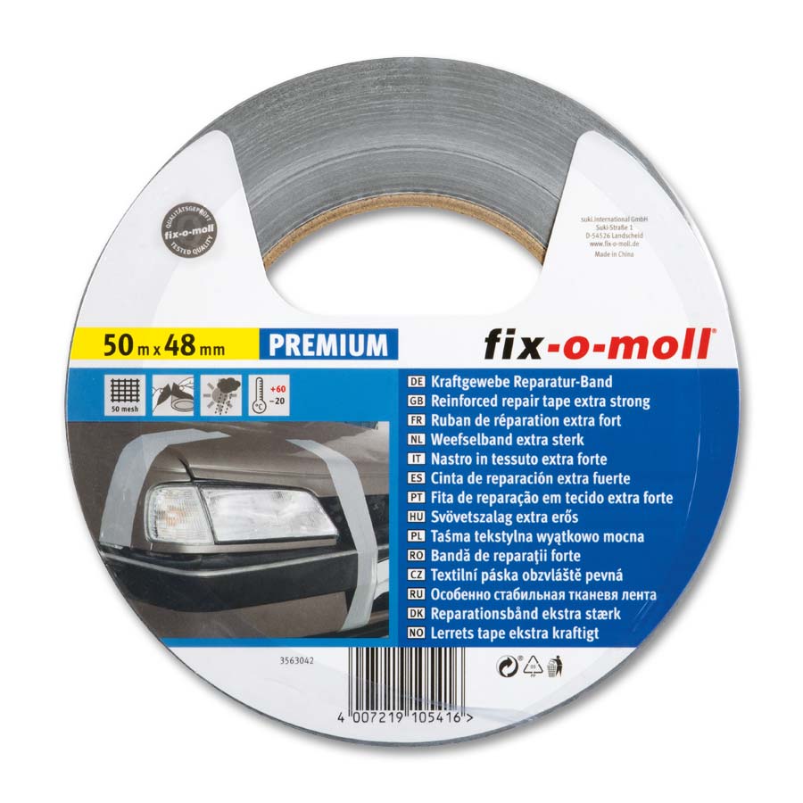 50MMX50M REPARATIEBAND GRIJS