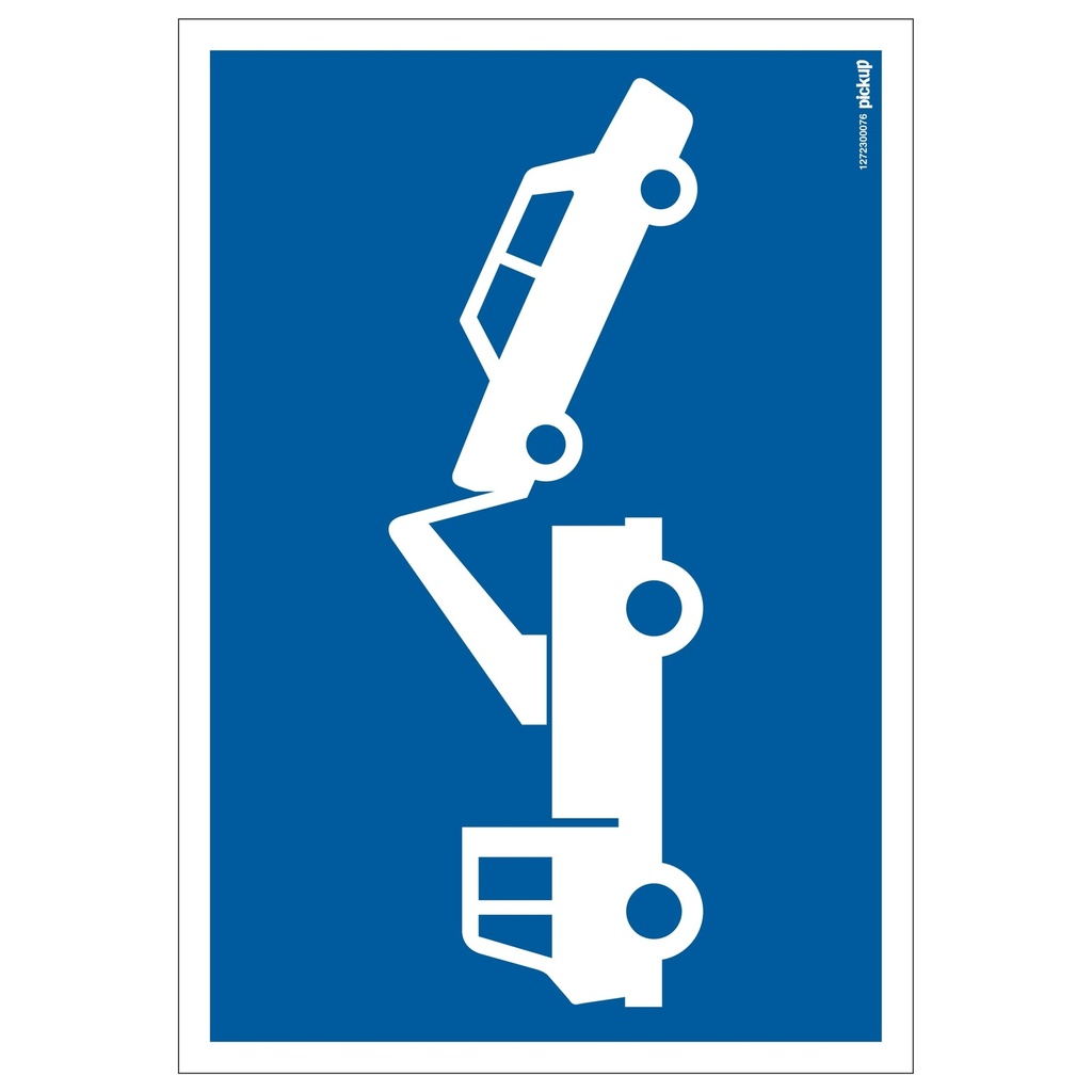 [1272300076] Pickup Pictogram 230x330 kunststof wegsleepregeling