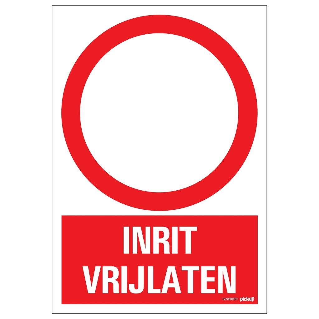 [1272300011] Pickup Pictogram 230x340cm Inrit Vrijlaten
