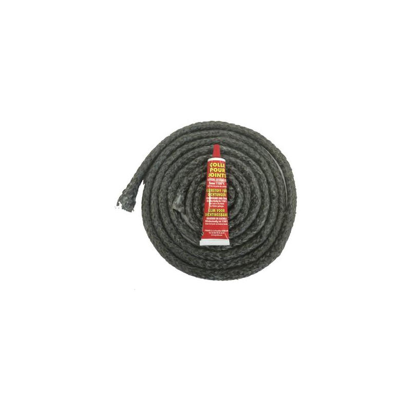 PAKKING ZWART 2,5M Ø8mm + LIJM