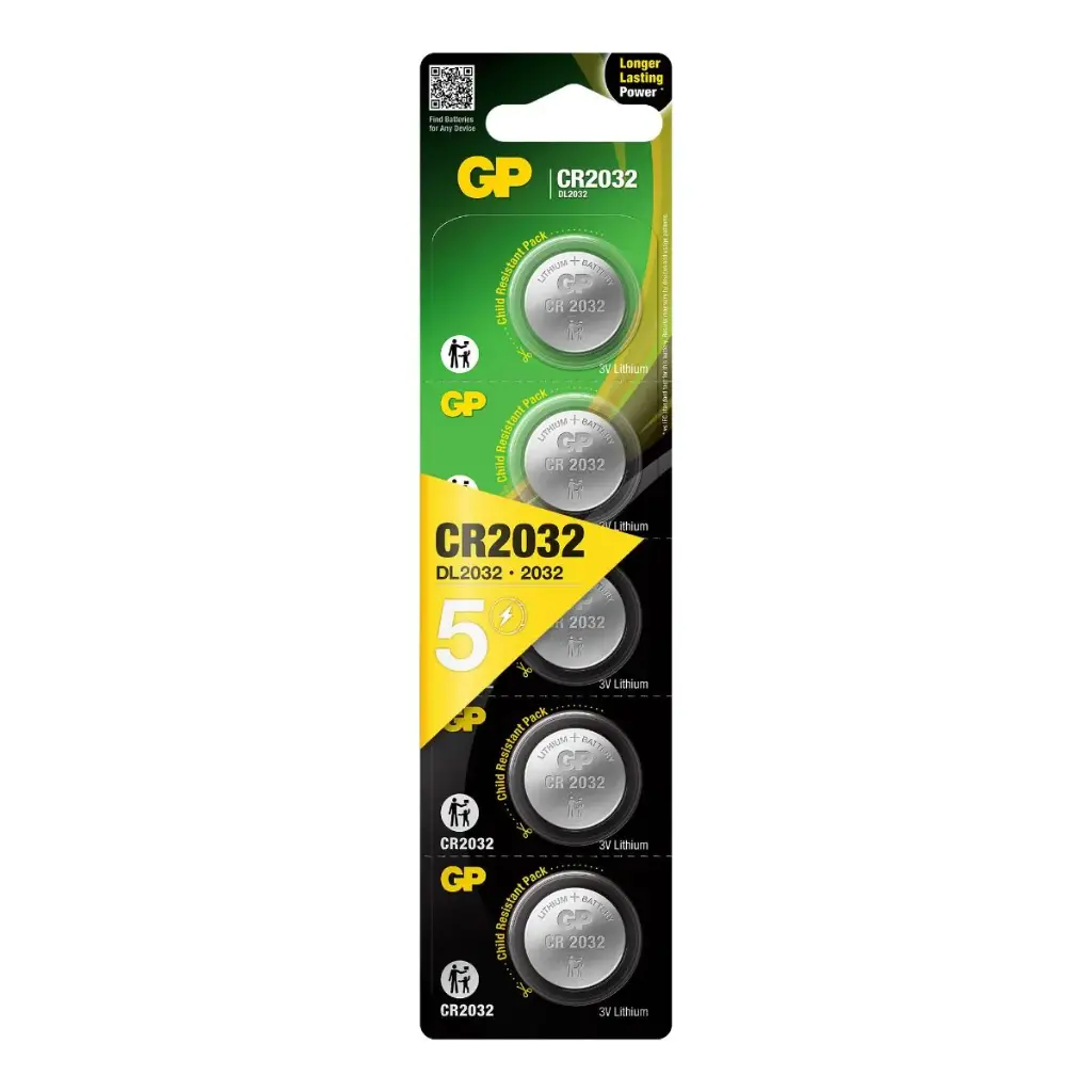 GP Lithium Batterij CR2032 5st