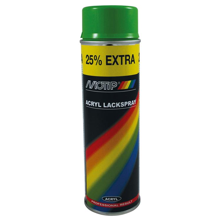 Motip Spray Universele lak hoogglans - RAL 6018 groen - 500 ml - 04107