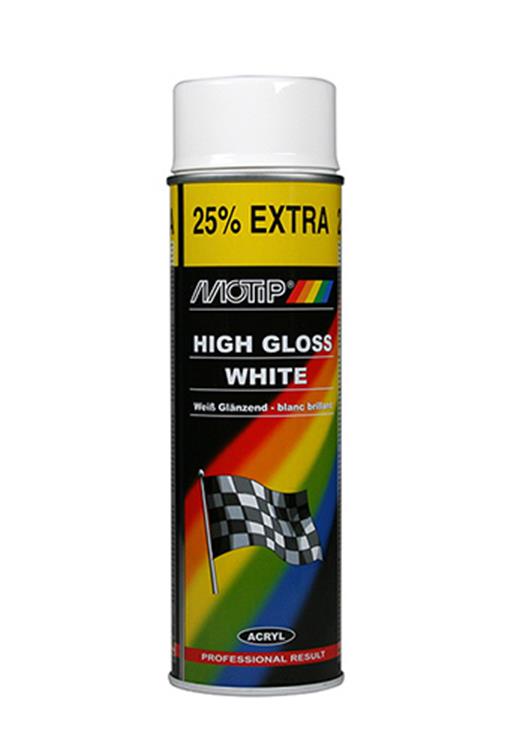 Motip Acryl lak hoogglans wit - 500 ml - 04004