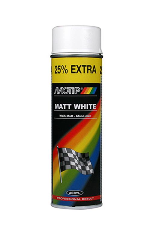 Motip Acryl Lak Mat wit - 500 ml - 04002