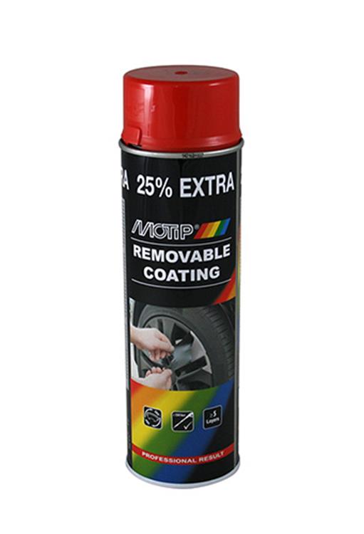 Motip Removable Coating Sprayplast Rood 500ml