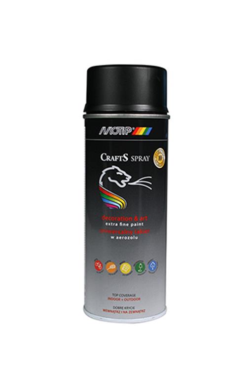 MOTIP CRAFTS RAL 9005 MAT 400ML