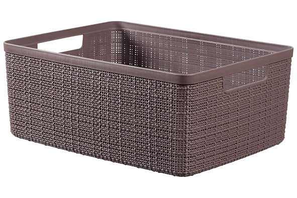 CURVER JUTE OPBERGBOX DEEP SHADOW MEDIUM 12L 36,2X28,2XH14,5CM