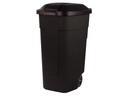 CURVER AFVALBAK ZWART 110L 58X52XH88CM VERRIJDBAAR