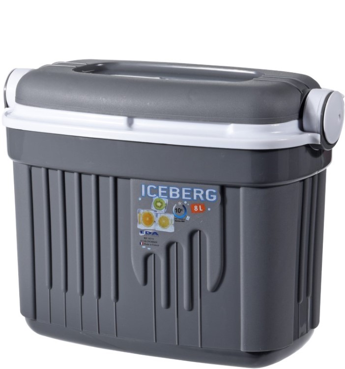 KOELBOX 8L "ICEBERG" GRIJS