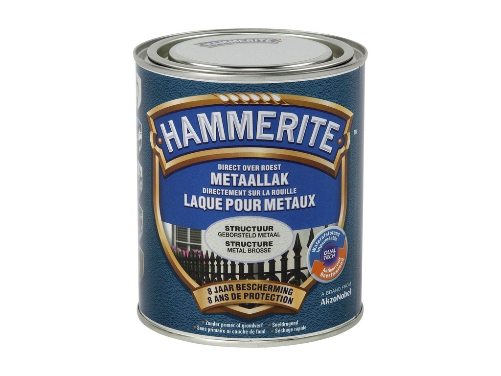 HAMMERITE METAALVERF STRUCTUUR GEBORSTELD METAAL 750ml