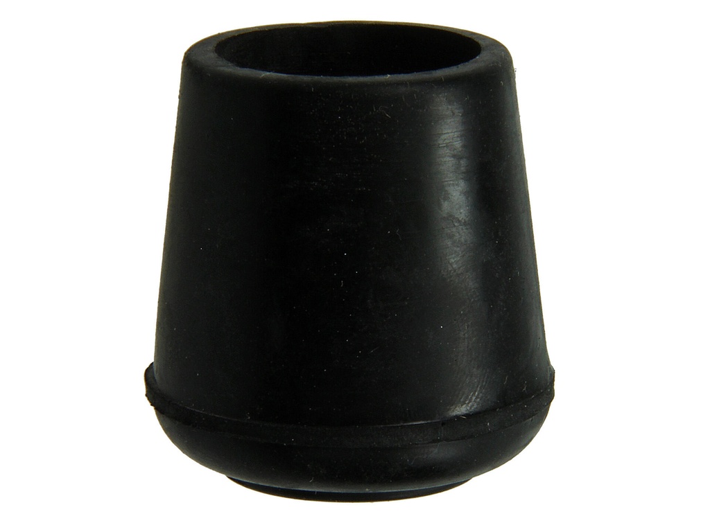 Opsteekdop Rubber zwart Ø22mm 4st