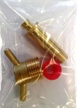 Mondstuk en Vleugelmoer POL 1/4"M