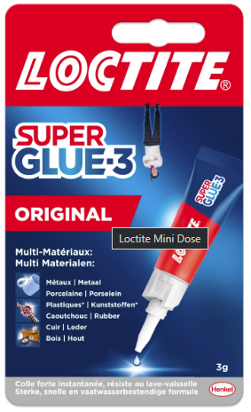 Loctite secondenlijm Original 'Super Glue-3' 3gr