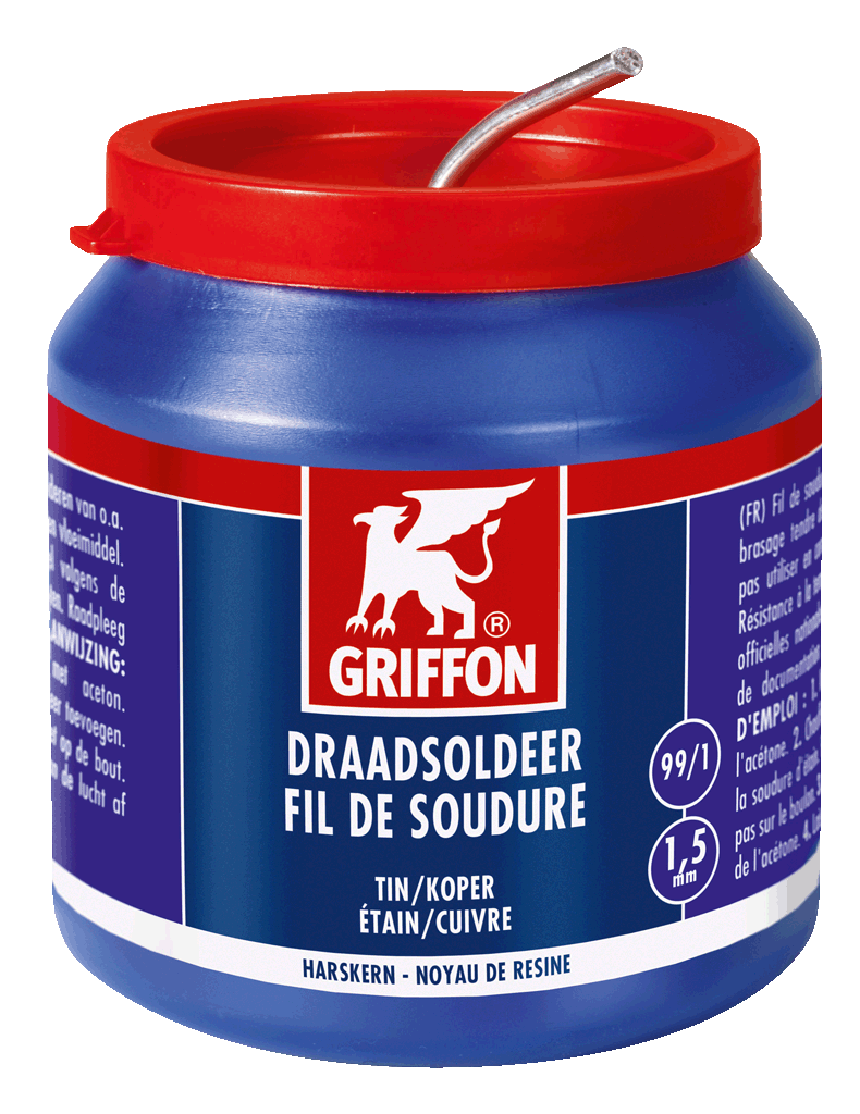 GRIFFON DRAADSOLDEER TIN/KOPER 99/1 HK 1,5MM POT 500GR