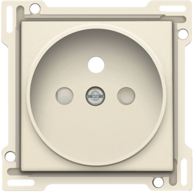 NIKO Plaatje Stopcontact inbouwdiepte 21mm cream 100-66101