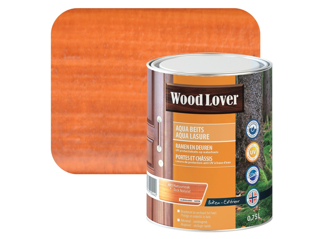 WOODLOVER AQUA BEITS 603 NATUURTEAK 750ML