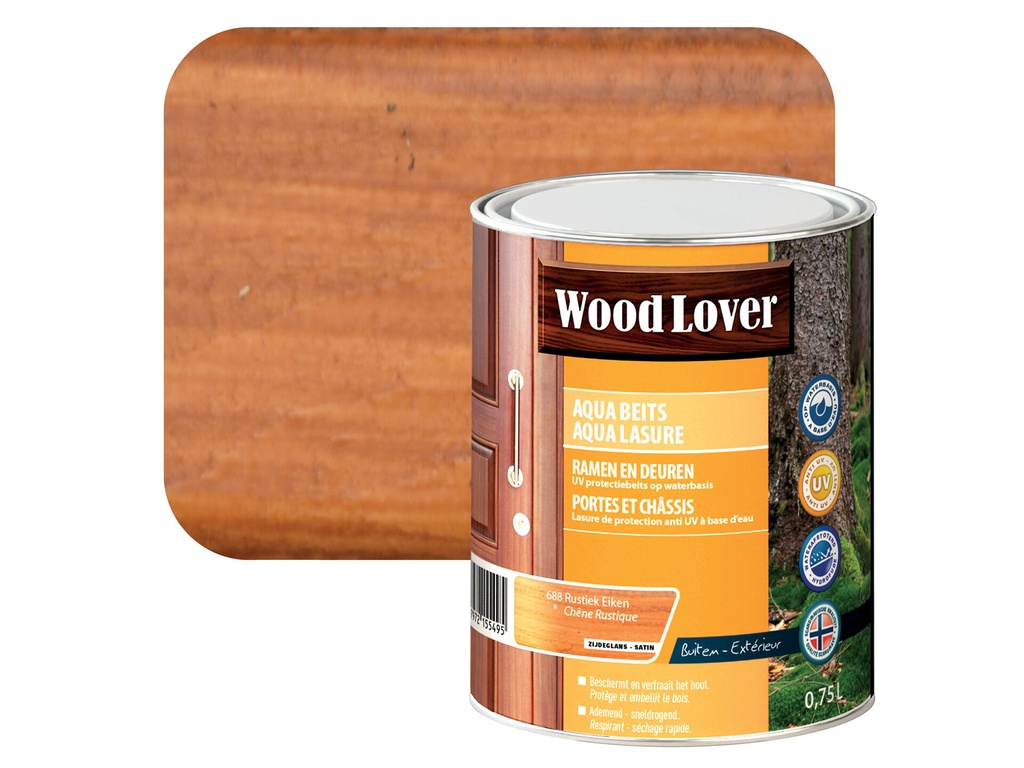 [T549] WOODLOVER AQUA BEITS 688 RUSTIEK EIKEN 750ML