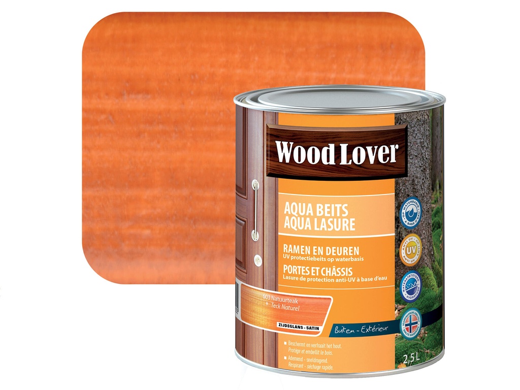 WOODLOVER AQUA BEITS 603 NATUURTEAK 2,5L