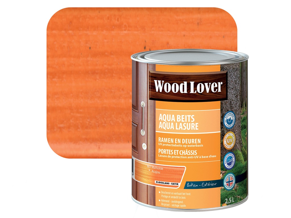 WOODLOVER AQUA BEITS 607 MAHONIE 2,5L