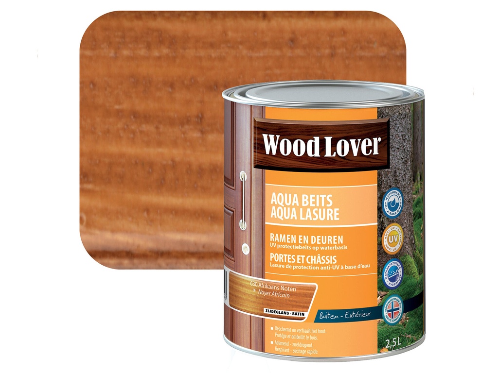 WOODLOVER AQUA BEITS 630 AFRIKAANS NOTEN 2,5L