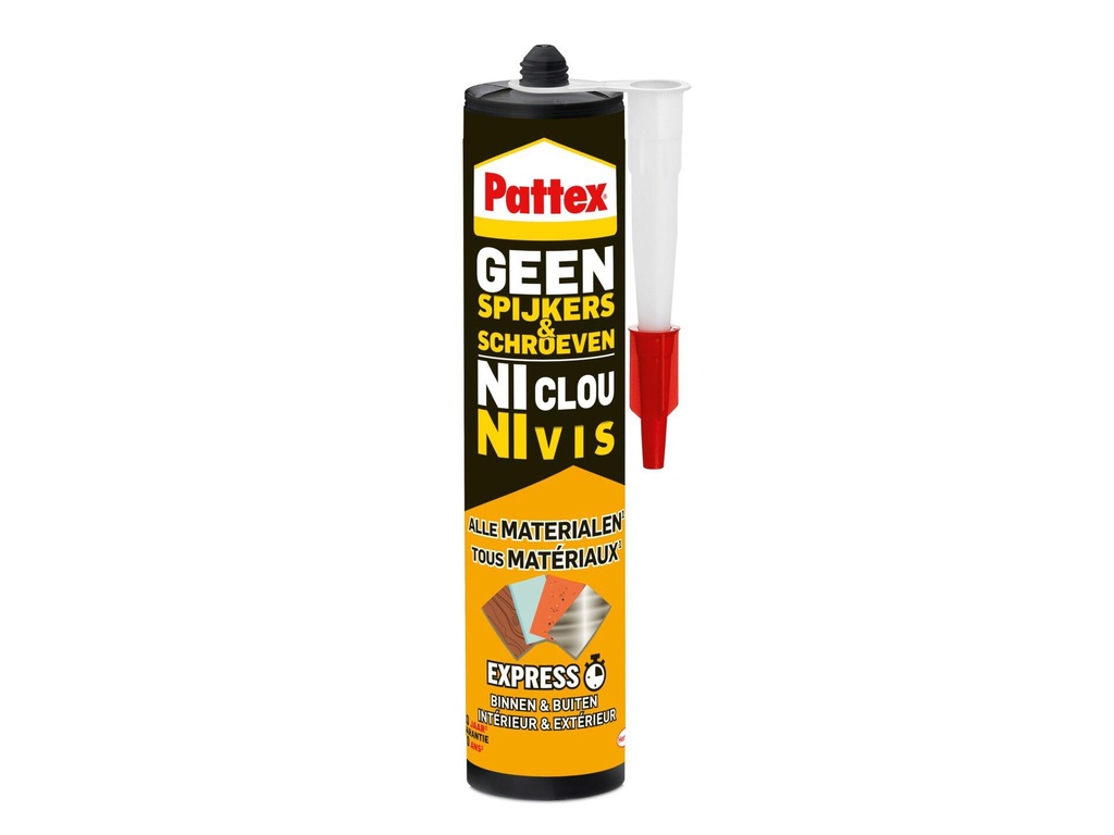 PATTEX GEEN SPIJKERS&SCHROEVEN ALL MATERIALS EXPRESS MONTAGELIJM 390g