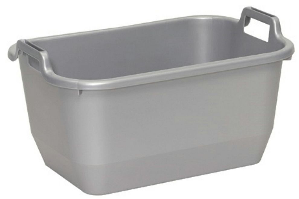 KEEEPER WASMAND GESLOTEN RECHTHOEKIG 56X38X26CM -35L GRIJS