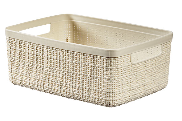 CURVER JUTE OPBERGBOX WIT SMALL 5L 26,5X20XH10,5CM