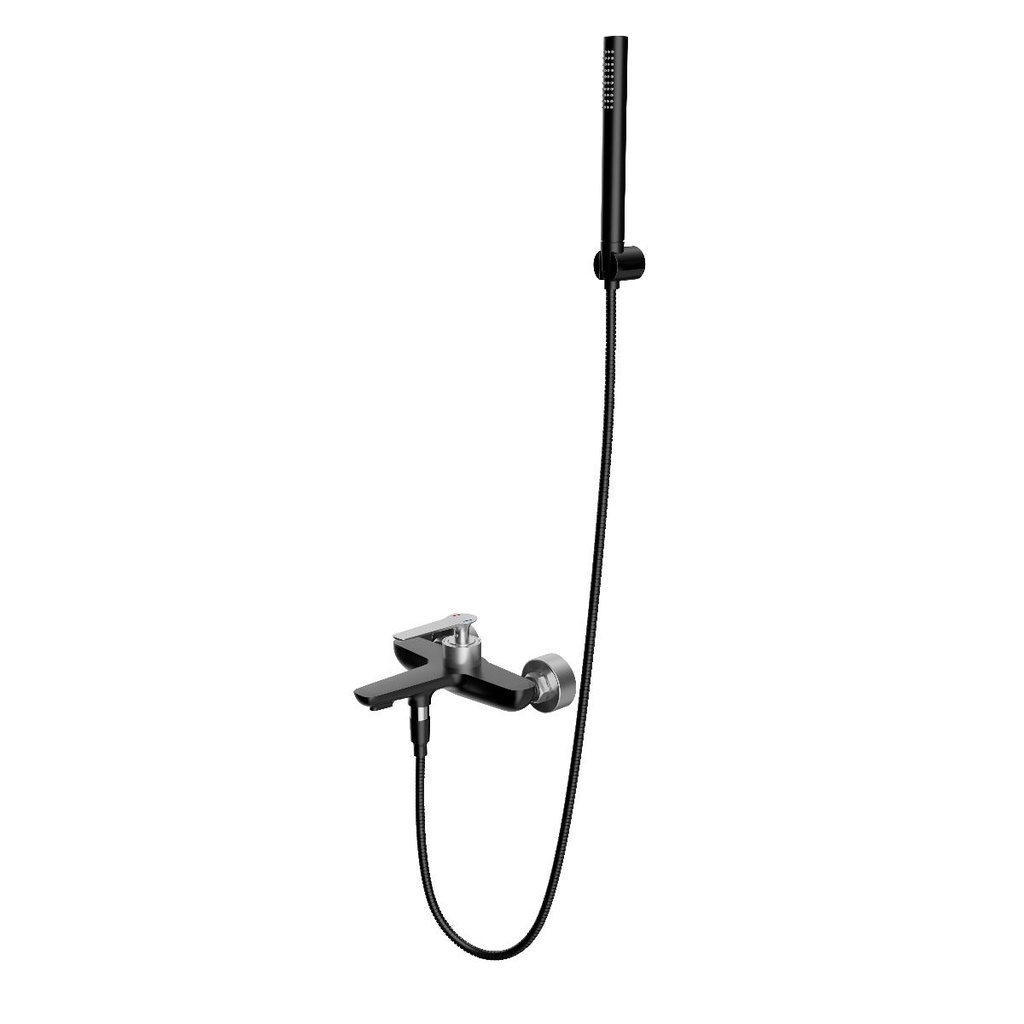 [825494] Allibert Fly Bad-douchekraan - Zwart/Chroom